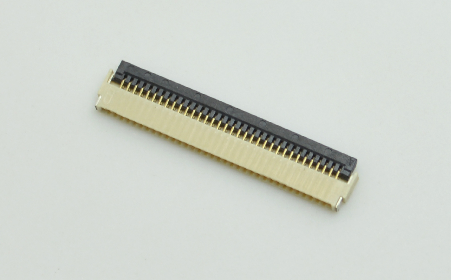 FPCFFC扁平电缆插座 软排线连接器 fpc0.5 H1.0 20P-40P 前插后掀,91香蕉视频APP污下载
