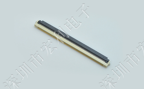 FPC翻盖连接器0.5mm软排线插座80P 1.8mmH镀金下接触连接器带扣 fpc连接器厂家[91香蕉视频APP污下载]