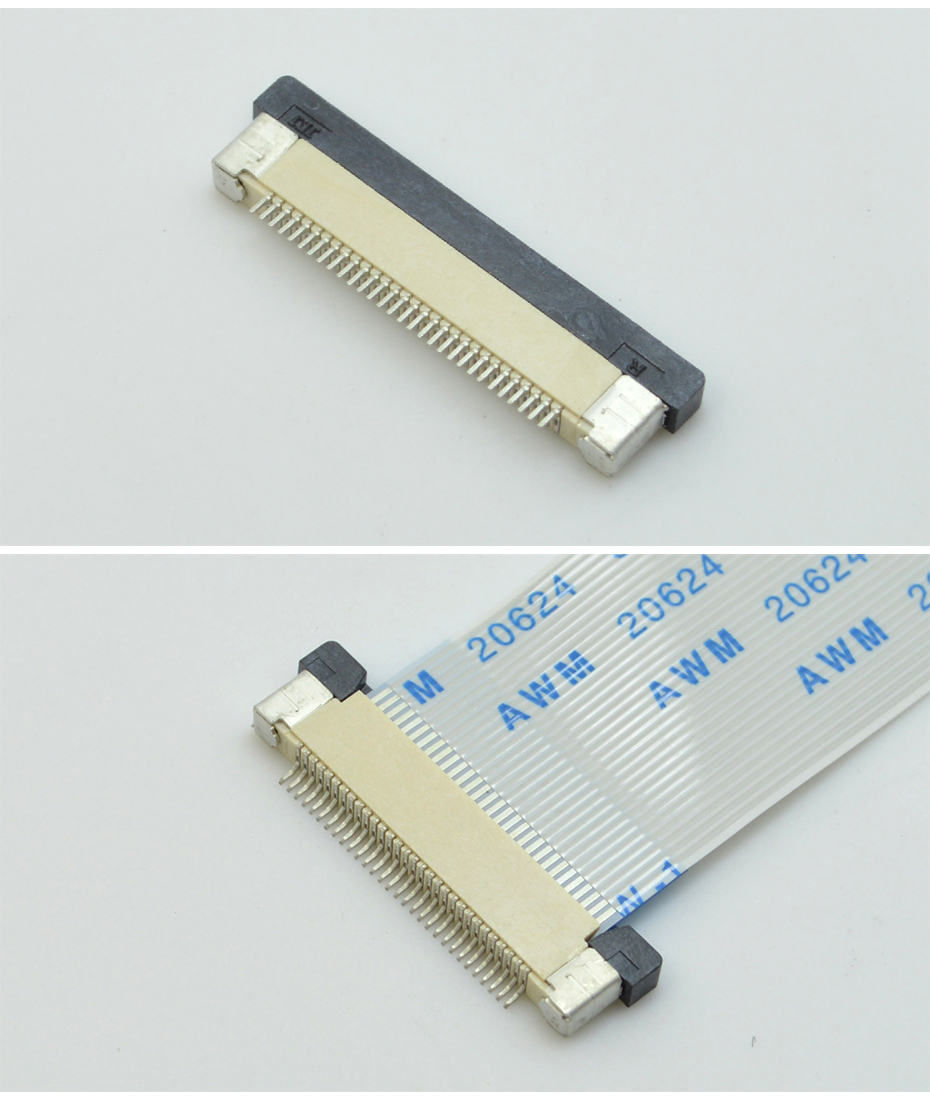 ffc/fpc排线座37pin抽屉式上接触0.5间距 H2.0厚PCB板贴片插座,91香蕉视频APP污下载
