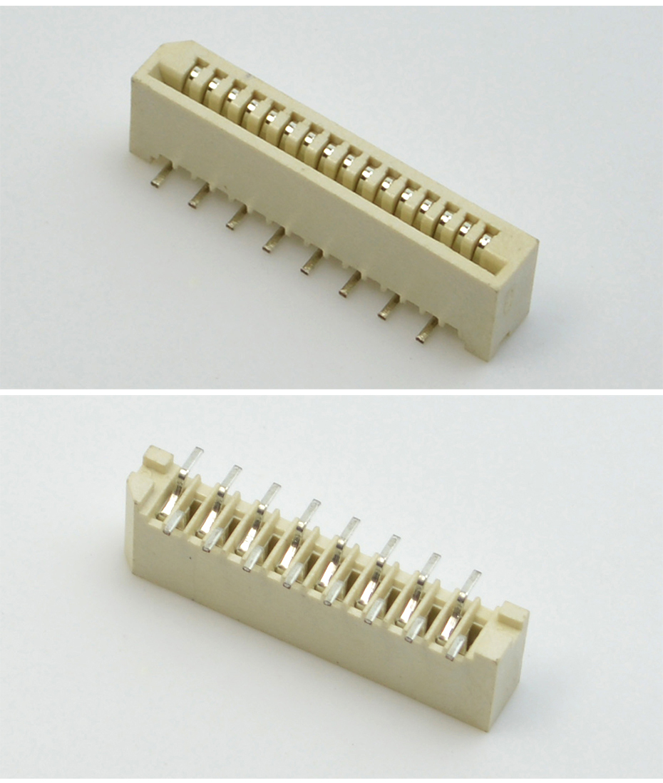 1.0mm间距连接器接插件 9P单面接立式贴片 PCB板立式表贴,91香蕉视频APP污下载