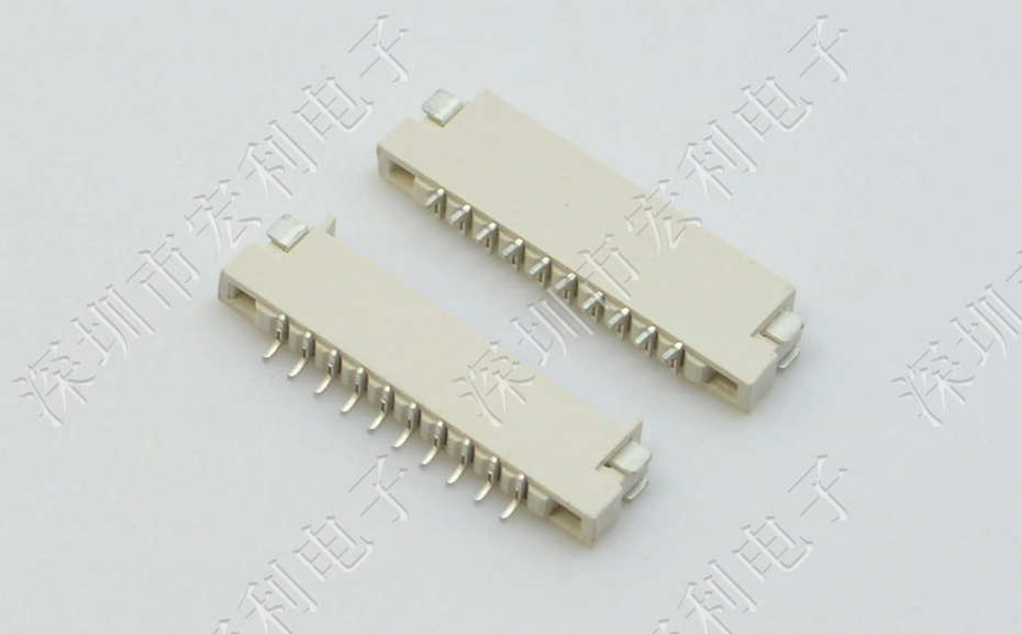 广东fpc连接器1.0mm间距 1.5H双面接触91香蕉视频软件大全插座4P/6P/7P/8P/10P/12P/18P/24P/26P-宏