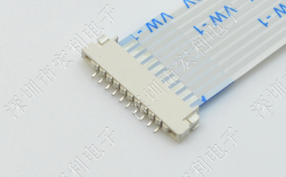 广东fpc连接器1.0mm间距 1.5H双面接触91香蕉视频软件大全插座4P/6P/7P/8P/10P/12P/18P/24P/26P-宏
