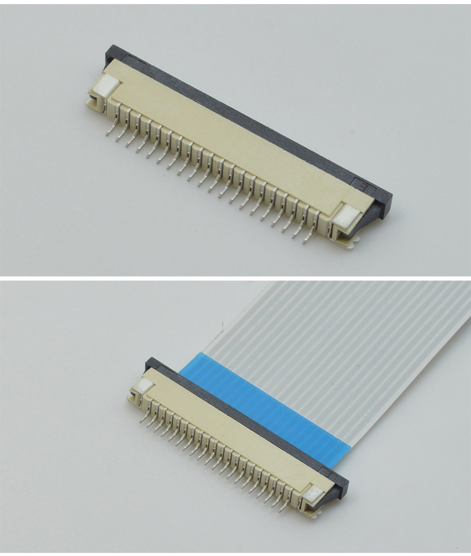 工厂货源FPC/FFC连接器扁平软排线插座1.0mm 下接抽屉式H2.5mm厚,91香蕉视频APP污下载