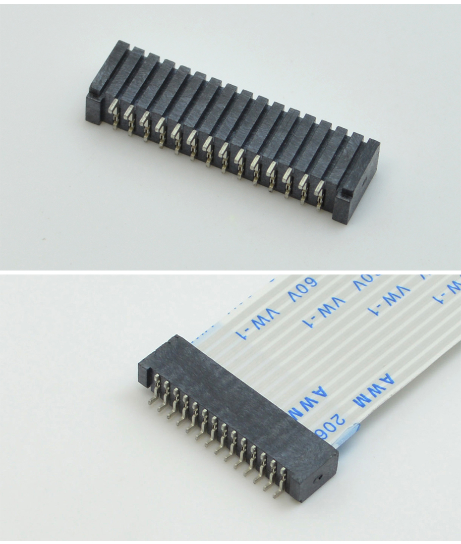 fpc/ffc扁平软排线连接器端子1.25间距28Pin双面接排线插座接插口,91香蕉视频APP污下载